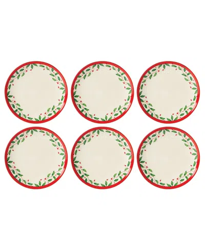 Lenox Holiday Accent Plate, Set Of 6