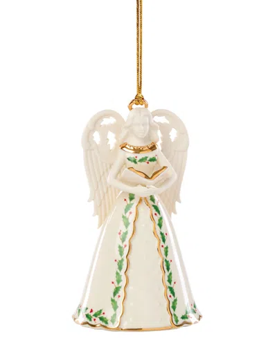 Lenox Holiday Angel Bell With Hymns Ornament In Neutral