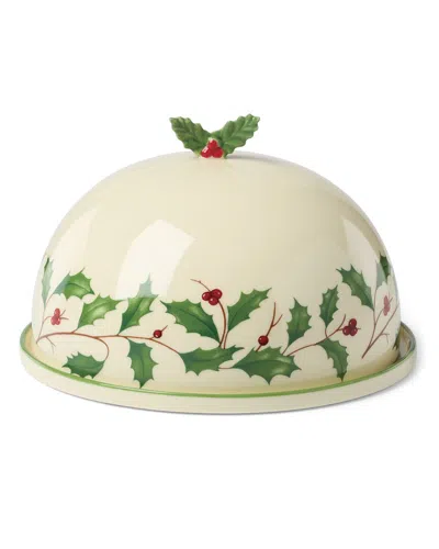 Lenox Holiday Covered Dish In White