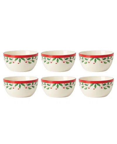 Lenox Holiday Dessert Bowl, Set Of 6