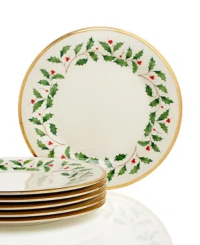 Lenox Holiday Dinner Plates, Set Of 6 In No Color