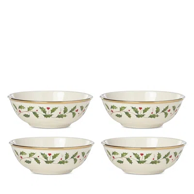 LENOX HOLIDAY DINNERWARE PLACE SETTING BOWLS, SET OF 4