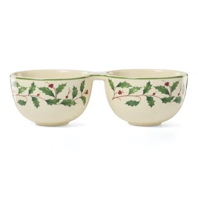 Lenox Holiday Double Dip Bowl In Multi
