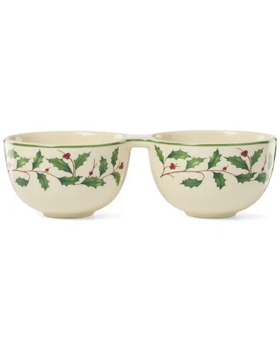 Lenox Holiday Double Dip Bowl In Neutral