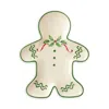 Lenox Holiday Gingerbread Man Accent Plate In Red/green
