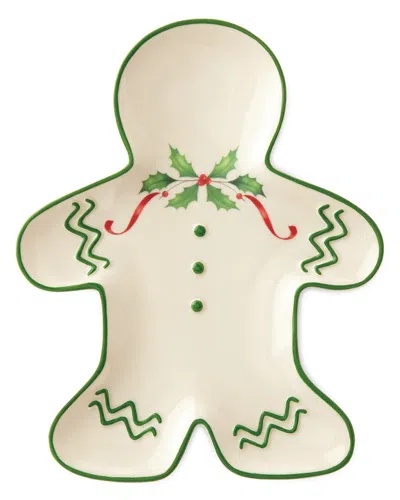 Lenox Holiday Gingerbread Man Accent Plate In White