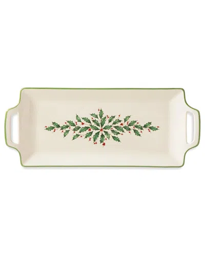Lenox Holiday Hors D'oeuvre Tray In White