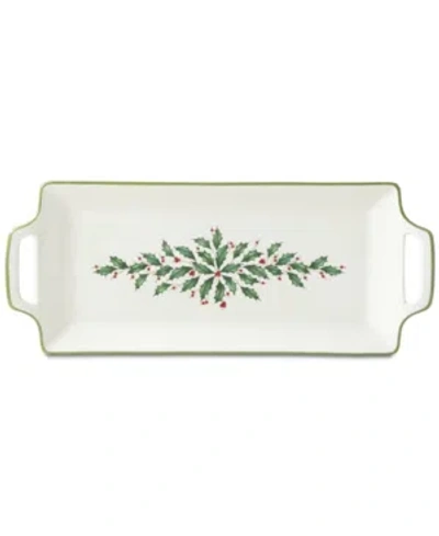 Lenox Holiday Medium Hors D'oeuvre Tray In Ivory