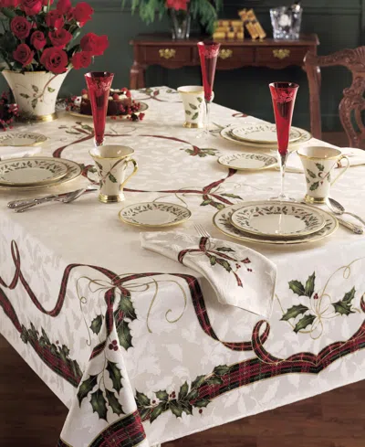 Lenox Holiday Nouveau 60" X 140" Tablecloth In Brown