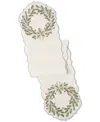 Lenox Holiday Nouveau Wreath Table Runner, 14" X 72" In Multi