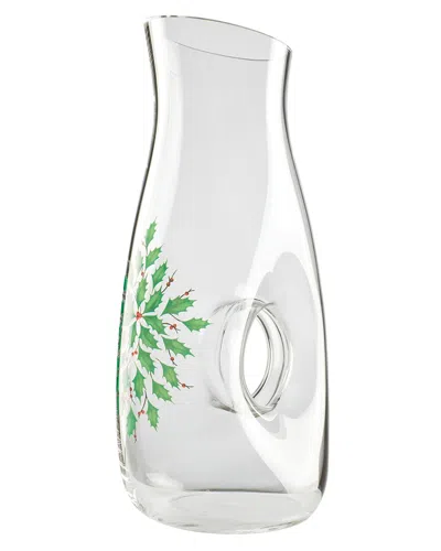 Lenox Holiday Pierced Decanter In Red