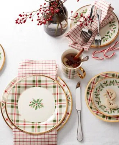 Lenox Holiday Plaid Dinnerware Collection In Multi