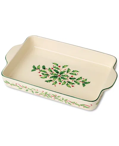 Lenox Holiday Rectangular Large Baking Dish In Neutral