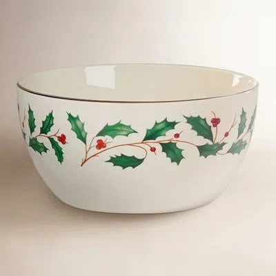 Lenox Holiday Small Bowl In Green