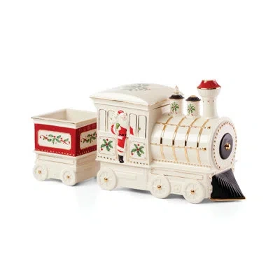 Lenox Holiday Train 5-piece Serving Set In Gold;ivory;black;green;red