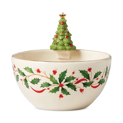 Lenox Holiday Tree Bowl In Ivory
