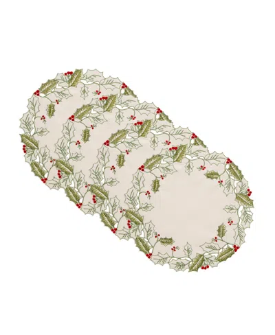 Lenox Holiday Vine Round Placemat, 15" In White
