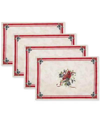 Lenox Holiday Winter Greetings Placemat, Set Of 4 In Multi