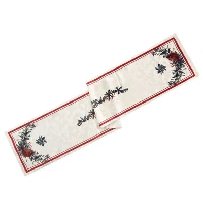 Lenox Holiday Winter Greetings Runner In White