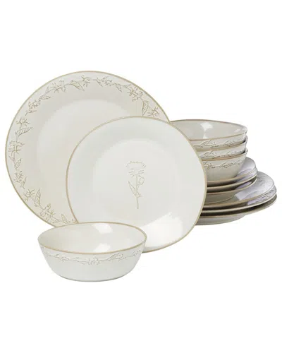 LENOX LENOX HOMESPUN 12PC DINNERWARE SET