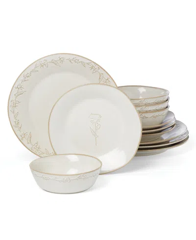 Lenox Homespun 12-pc. Dinnerware Set, Service For 4 In White