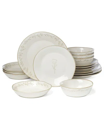 Lenox Homespun 16pc Dinnerware Set In White