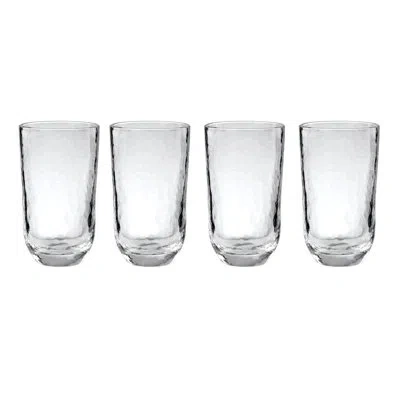Lenox Homespun Clear Tall Tumbler - Set Of 4 In Transparent