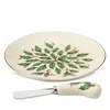Lenox Hosting The Holidays Cheese Plate & Knife Set In Ivory