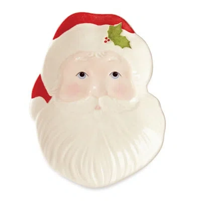 Lenox Hosting The Holidays Santa Spoon Rest In Red,ivory,green