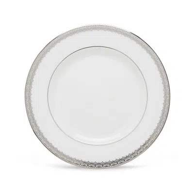 Lenox Lace Couture 8" Salad Plate In White;silver