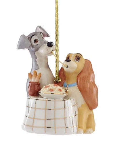 Lenox Lady & The Tramp Ornament In Multi And Ivory