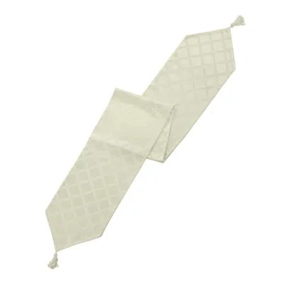Lenox Laurel Leaf 14"x90" Table Runner In Ivory
