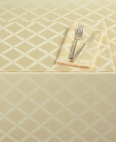 Lenox Laurel Leaf 70" X 122" Ivory Tablecloth