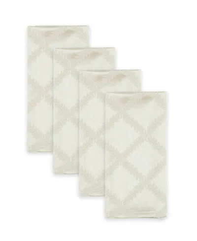 Lenox Laurel Leaf Napkins, Set Of 4 In White