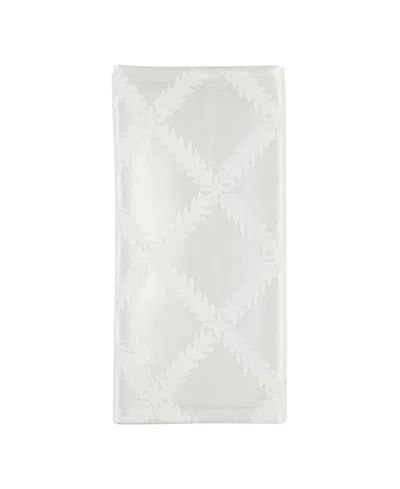 Lenox Laurel Leaf Set/4 Napkins 19" X 19" In White