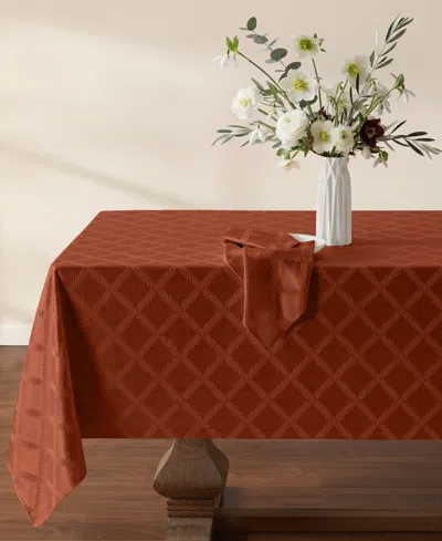 Lenox Laurel Leaf Tablecloth, 70" X 104" In Brown
