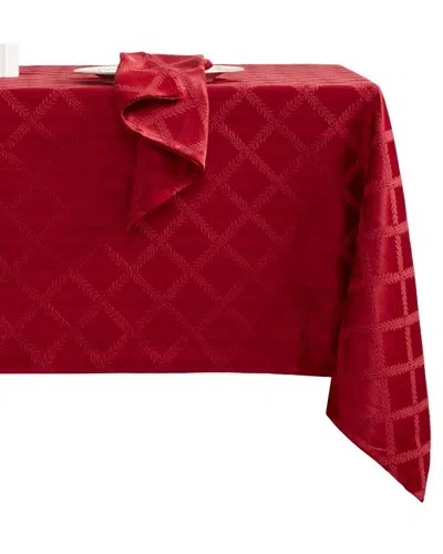 Lenox Laurel Leaf Tablecloth In Red