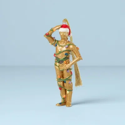 Lenox Licensed Non Dated C-3po Ornament Hanging Figurine Ornament In Green;red;gold