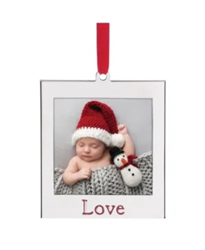 Lenox Kids' Love Photo Ornament In Metallic And Slvr Plate