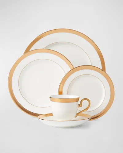 Lenox Lowell White 5-piece Place Setting In Gold