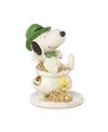 Lenox Lucky Leprechaun Snoopy Figurine In Multi