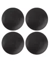 Lenox Lx Collective Accent Plates 4 Piece Set In White And Black
