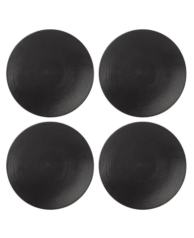 Lenox Lx Collective Accent Plates 4 Piece Set In White And Black