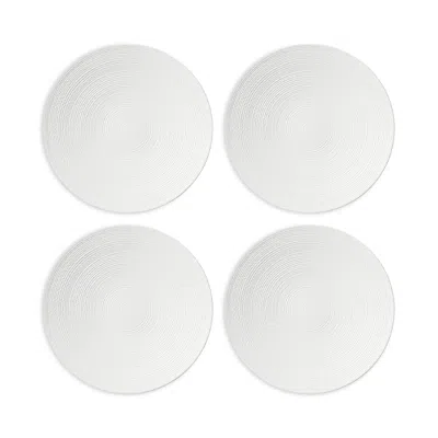 Lenox Lx Collective Accent Plates, Set Of 4 In White