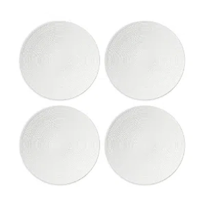 Lenox Lx Collective Accent Plates, Set Of 4 In White
