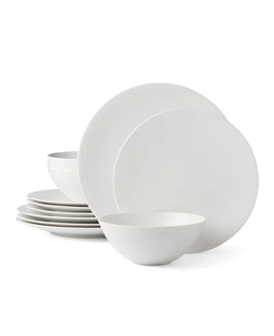 Lenox Lx Collective Dinnerware 12-piece Set, Service For 4 In White