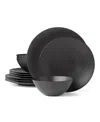 Lenox Lx Collective Dinnerware 12-piece Set, Service For 4 In White And Black