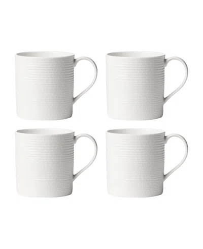 Lenox Lx Collective Mugs 4 Piece Set In White