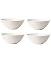 Lenox Lx Collective Set Of 4 White All-purpose Bowls In White