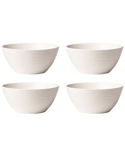 Lenox Lx Collective Set Of 4 White Fruit Bowls
